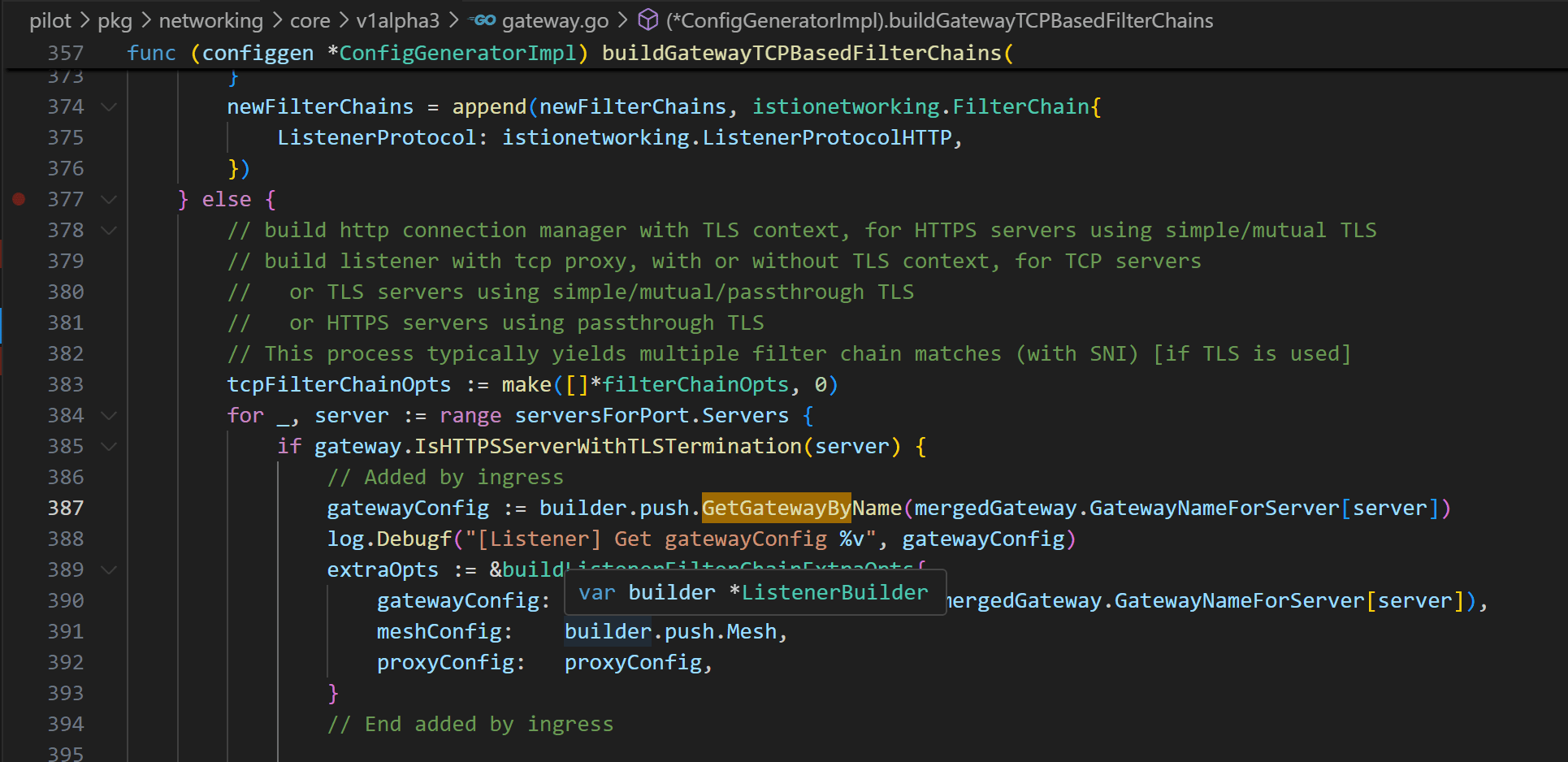 GetGatewayByName inefficient code example